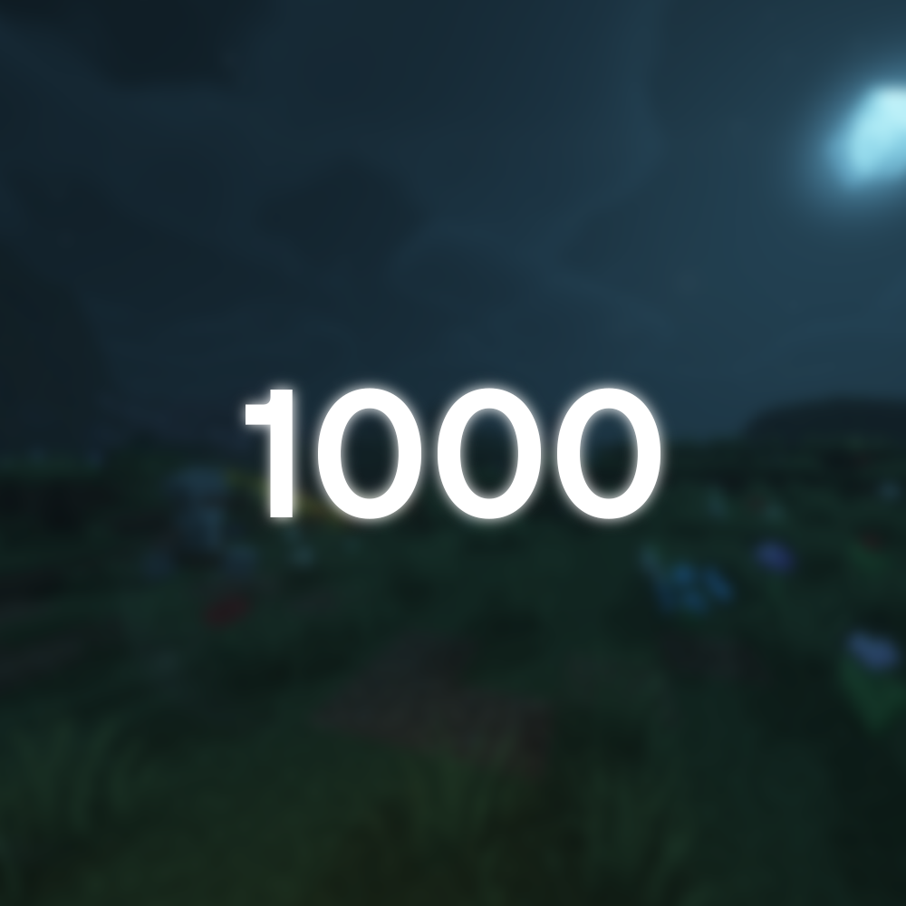 Расширение мира на 1000 блоков